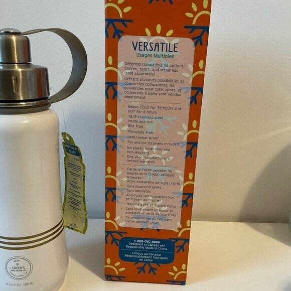 Triple Hot/Cold Insulated Stainless Steel Bottle NWT - Picture 3 of 5